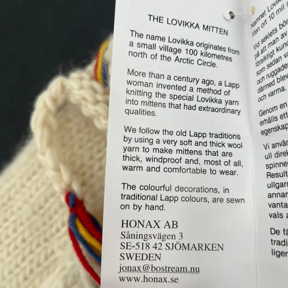 Lovikka Mittens Women’s Hand Knitted Scandinavian Wool Mittens